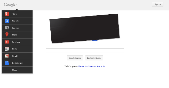 google not dark