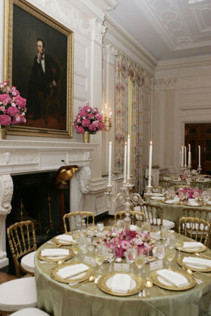 US White House state dining room during Bush Presidency